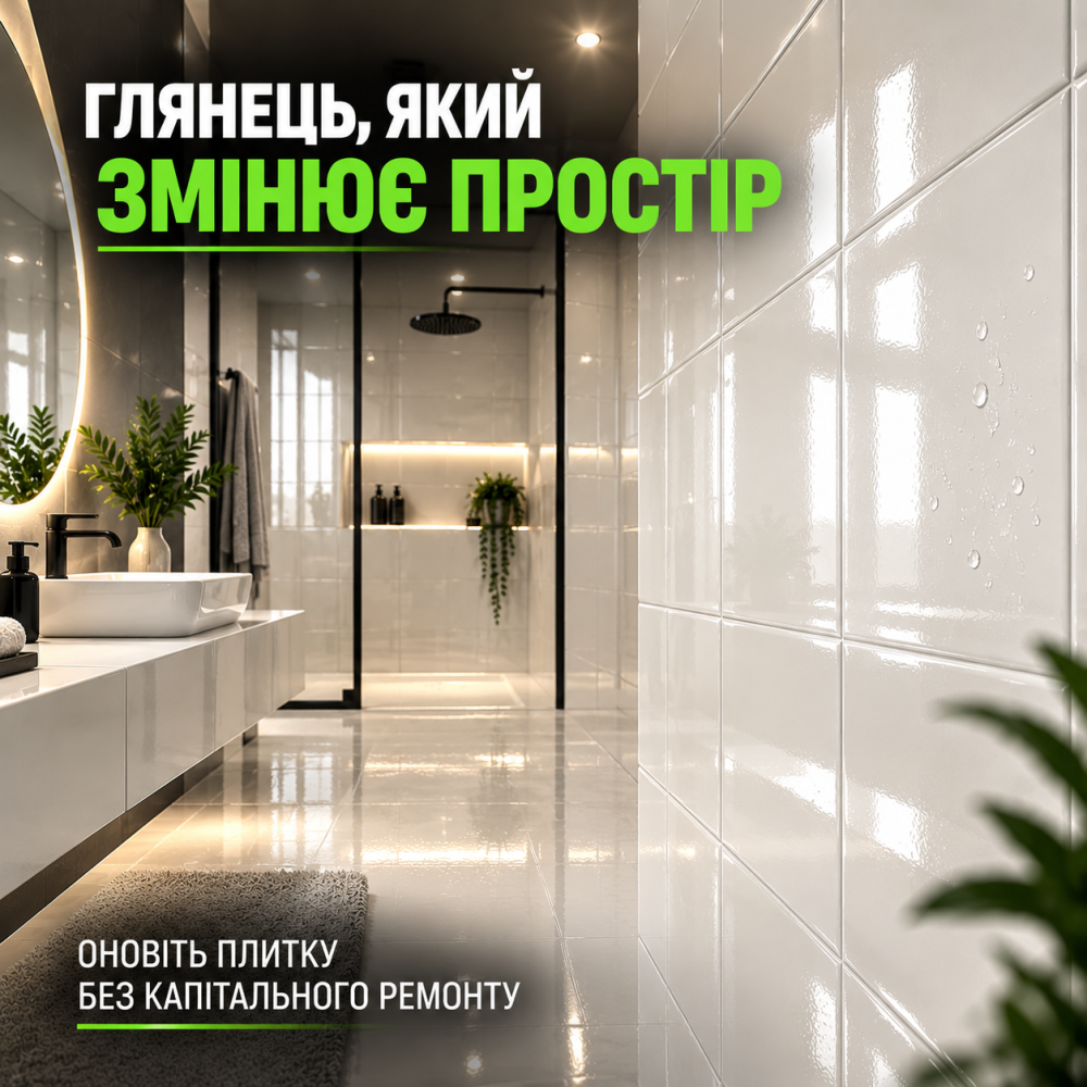 Епоксидна фарба MG для реставрації керамічних плиткових поверхонь та мозаїки, глянцева, без запаху, Біла RAL 9010, 1 кг Харків - фото 11