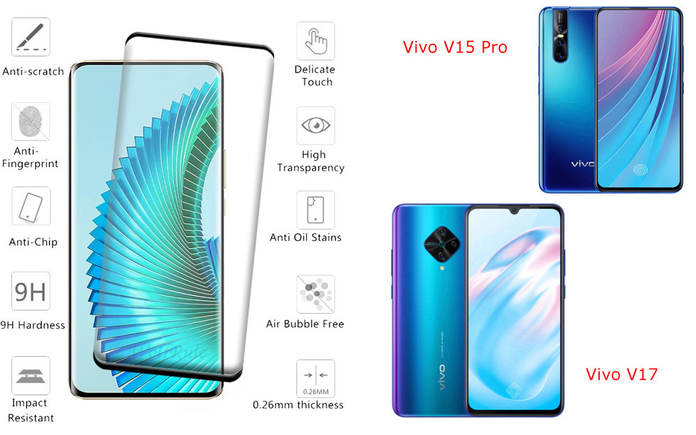 Захисне скло HyperGlass Pro для Vivo V15 Pro, vivo V17 – максимальна чутливість та захист Київ - фото 2