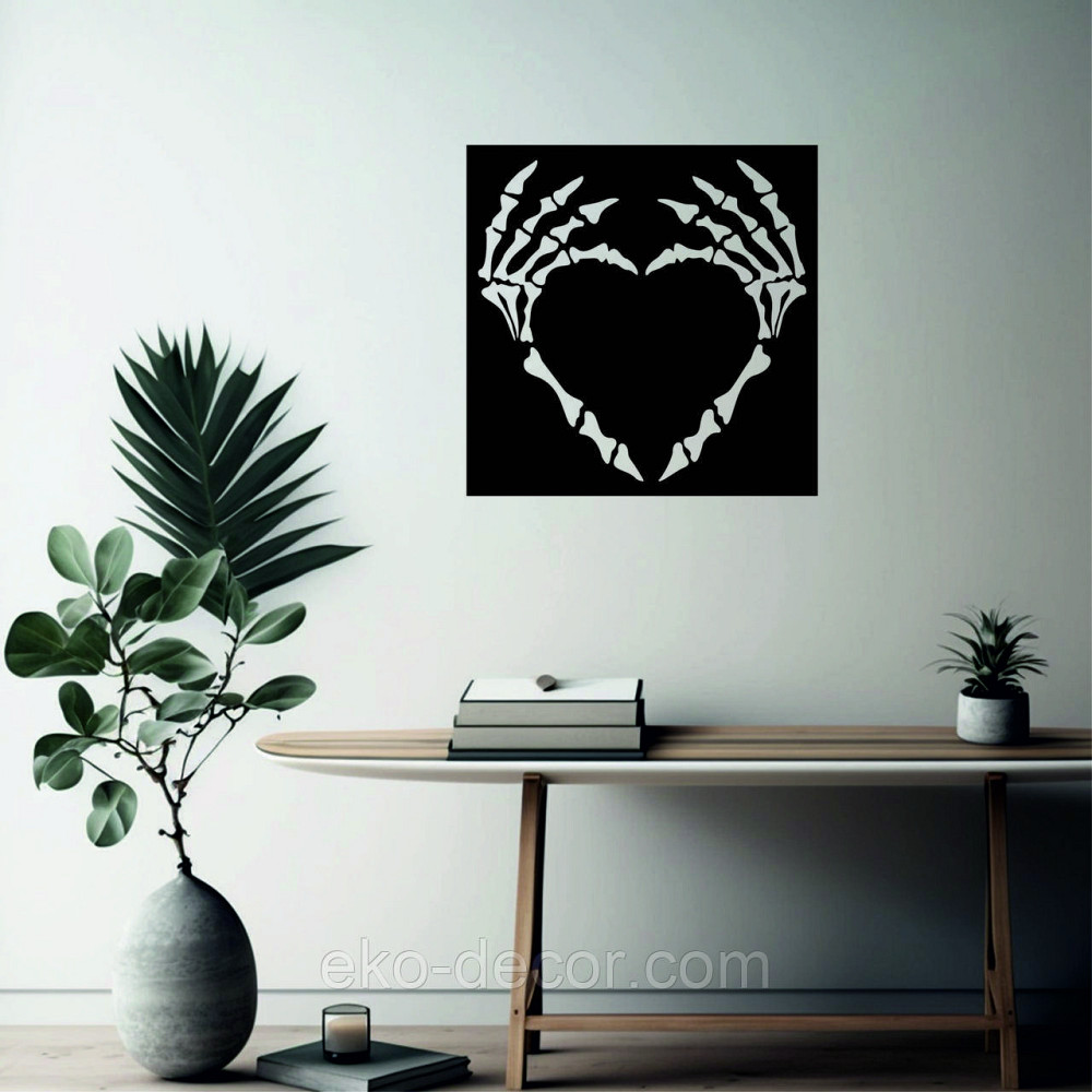 Декоративное настенное 3D Панно «Скелет», Декор на стену с объемом Киев - изображение 5