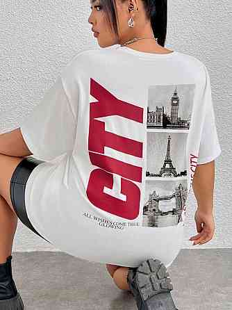 Футболка жіноча з принтом  44 Біла 2634324604 Дніпро