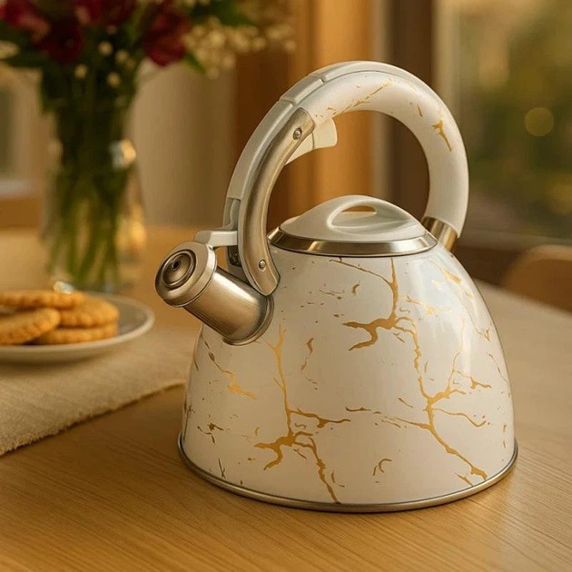 Чайник 3 л со свистком Edenberg EB-8864 3Л, Чайник для приготовления чая со свистком BV-23 Львов - изображение 1