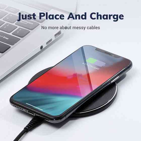 Беспроводное зарядное устройство Topk Wireless Charger B01W (Красное) Николаев