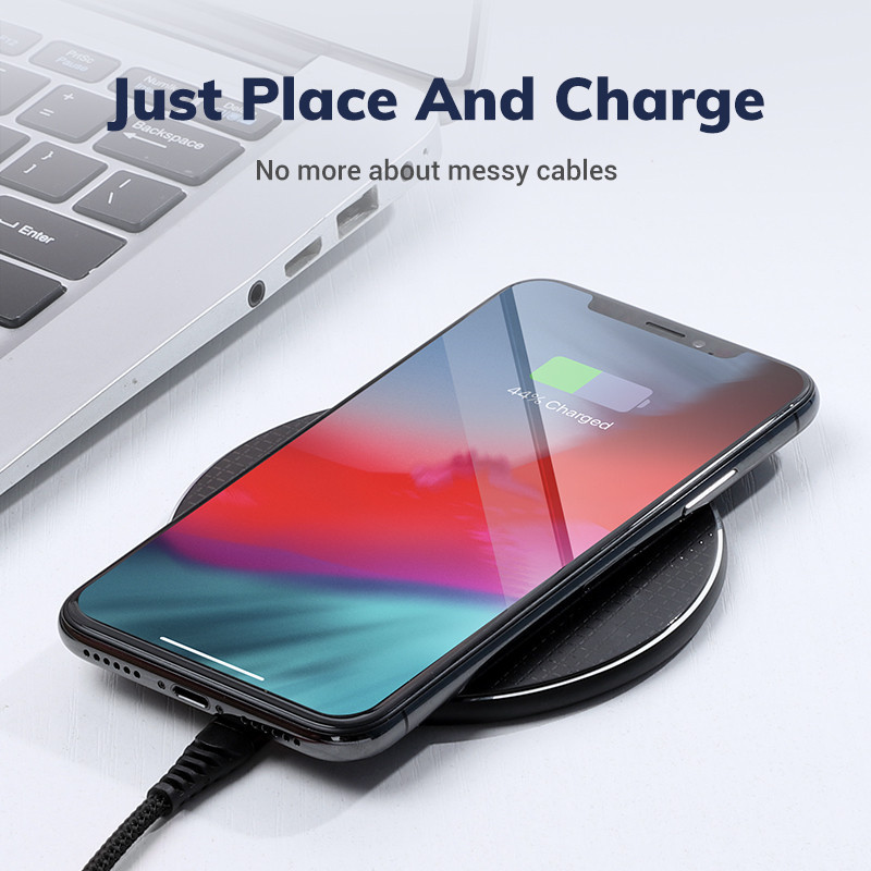 Беспроводное зарядное устройство Topk Wireless Charger B01W (Красное) Николаев - изображение 5