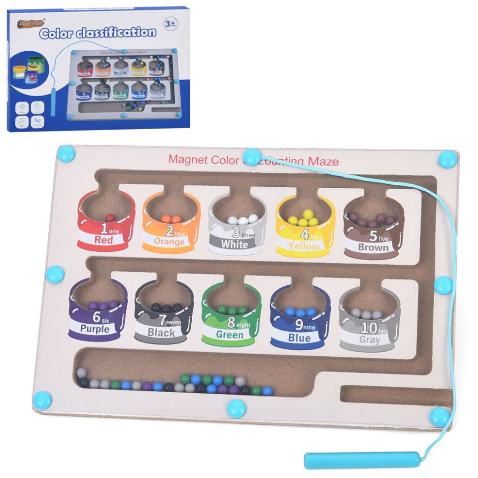 Деревянная игрушка Лабиринт MD 0751 игровое поле 22,5х15,5см Винница - изображение 1