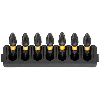 Набор бит DeWALT в касете для Tough Case, FlexTorq, L = 25 мм, Pz2, 7 шт (DT70811) Винница - изображение 1