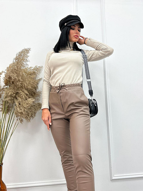 Теплі штани з екошкіри на хутрі "Richy" оптом | Норма Київ - фото 8