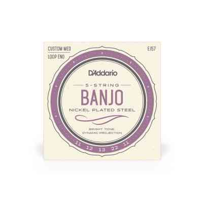 Струны для гитары D'Addario Banjo Nickel Plated Steel Custom Medium (11-22) (EJ57) Винница