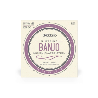 Струны для гитары D'Addario Banjo Nickel Plated Steel Custom Medium (11-22) (EJ57) Винница - изображение 1