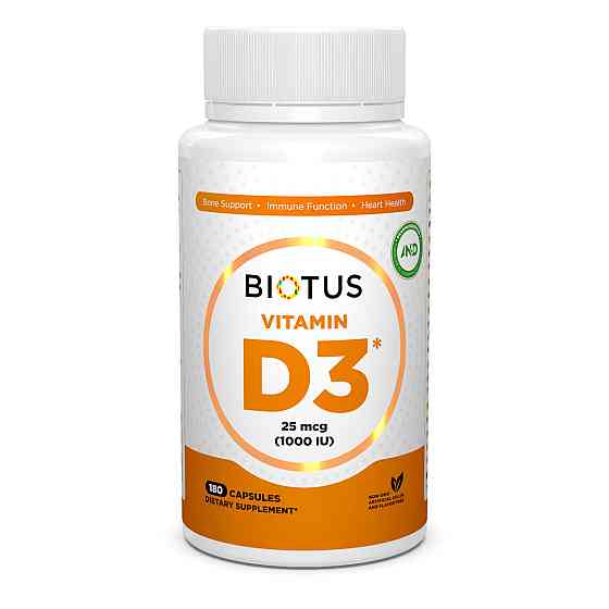 Витамин D3 (Vitamin D3) 1000 МЕ 180 капсул Киев