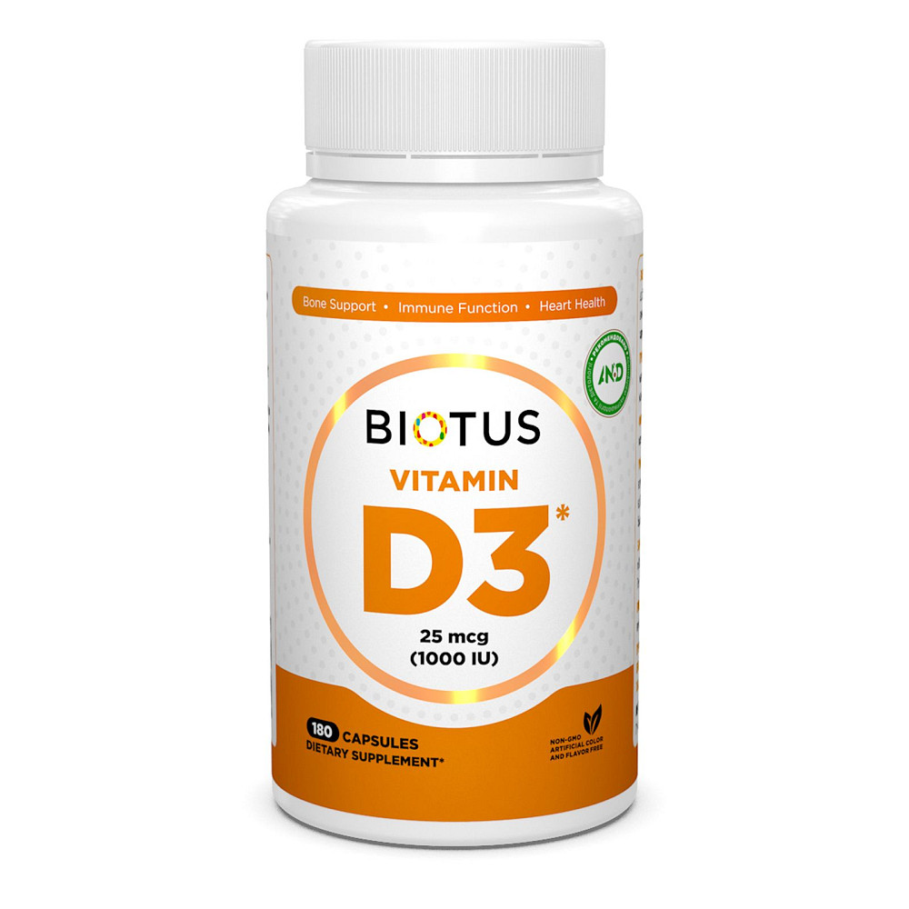 Витамин D3 (Vitamin D3) 1000 МЕ 180 капсул Киев - изображение 1