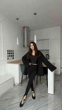 Женский стильный повседневный костюм кимоно + леггинсы турецкая ангора вязка Одесса