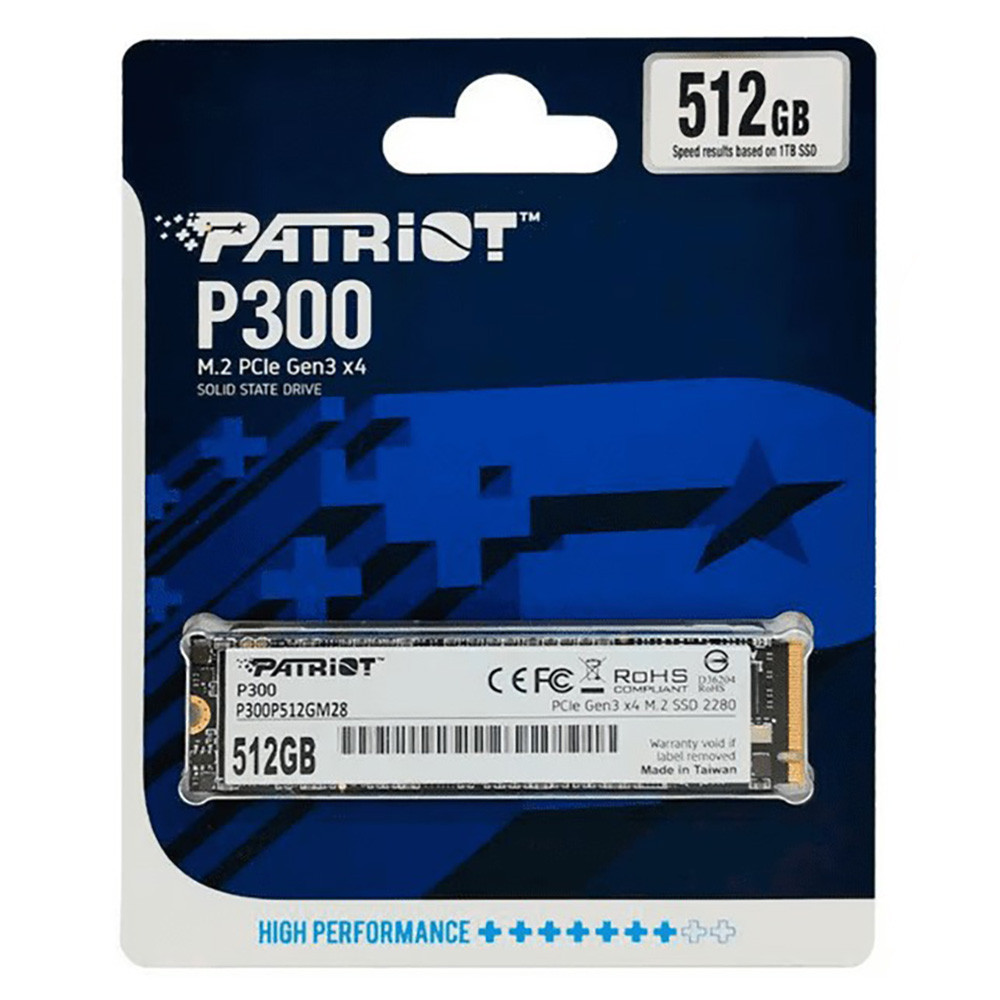 SSD диск накопитель M.2 Patriot P300 512GB NVMe 2280 PCIe 3.0x4 3D NAND TLC P300P512GM28 Одесса - изображение 2