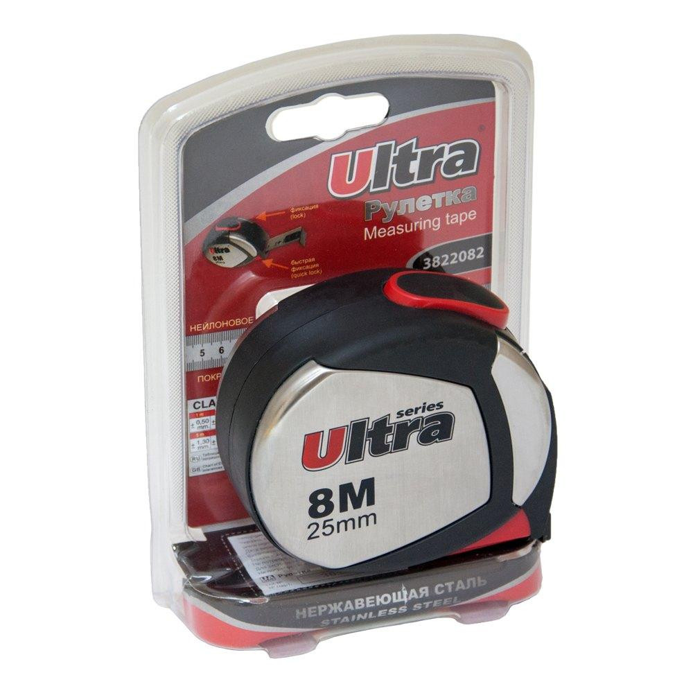 Рулетка магнітна, нейлонове покриття 8 м×25 мм ULTRA (3822082) Київ - фото 4