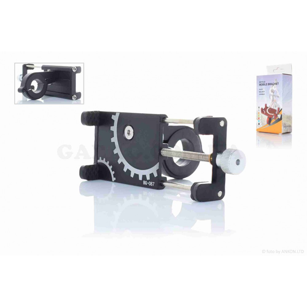 Утримувач мобільного телефону на кермо велосипеда алюмінієвий SJJ-004 Feel Fit Бровари - фото 1