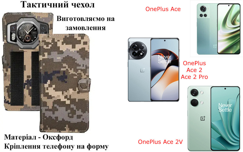 Тактичний чохол для Motorola Moto E4 Plus, Moto E5 Plus, кріпиться до спорядження на липучці Київ - фото 1