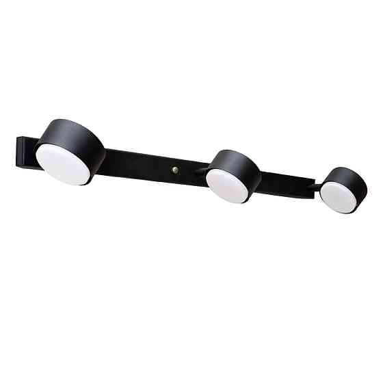 Настінний світильник MSK Electric Copter підсвічування дзеркал на три плафони GX53 NL 80400-3 BK чорний Одеса