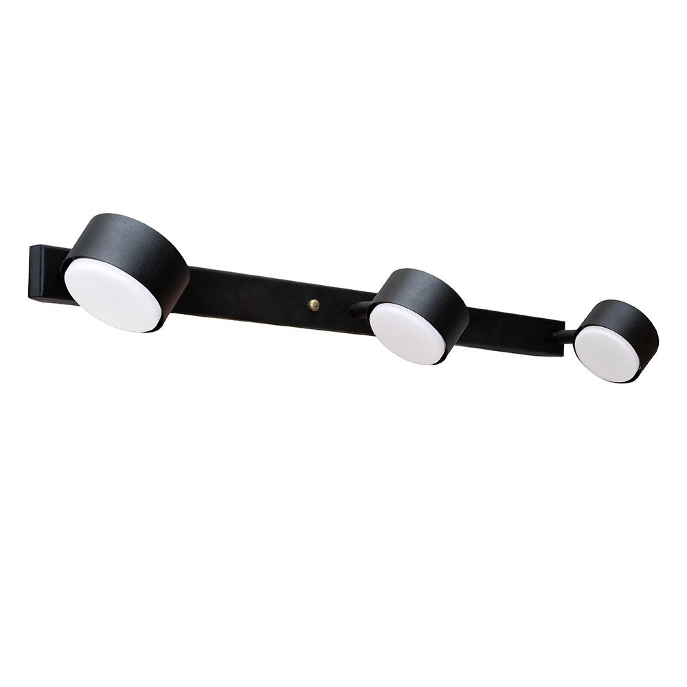 Настінний світильник MSK Electric Copter підсвічування дзеркал на три плафони GX53 NL 80400-3 BK чорний Одеса - фото 3