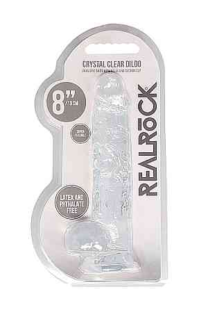 Фалоімітатор - Realrock Dildo 8" Transparent Sex Aura Київ