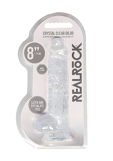 Фалоімітатор - Realrock Dildo 8" Transparent Sex Aura Київ - фото 2