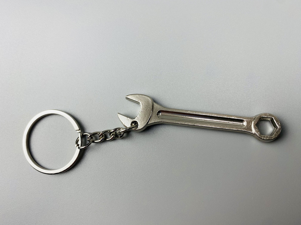 Автомобільний брелок ріжково-накидний ключ, брелок на ключі для водія, брелок металевий на авто ключі Мукачево - фото 9
