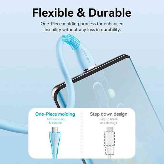 Кабель USB-C к USB-C 2м светло-зеленый Киев