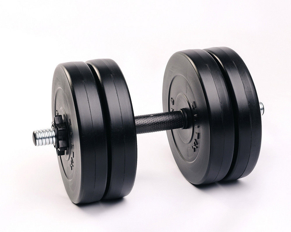 Гантель розбірна Elitum 21 кг, композит, для тренувань удома та в спортзалі Київ - фото 2