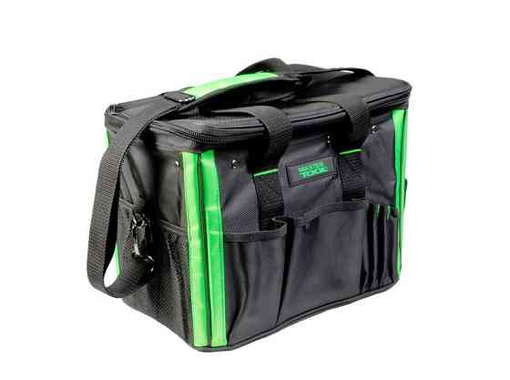 Сумка для инструмента MASTERTOOL 360х270х240 мм 23 кармана усиленное дно съемный ремешок 1680 DEN 79-1935 Ровно