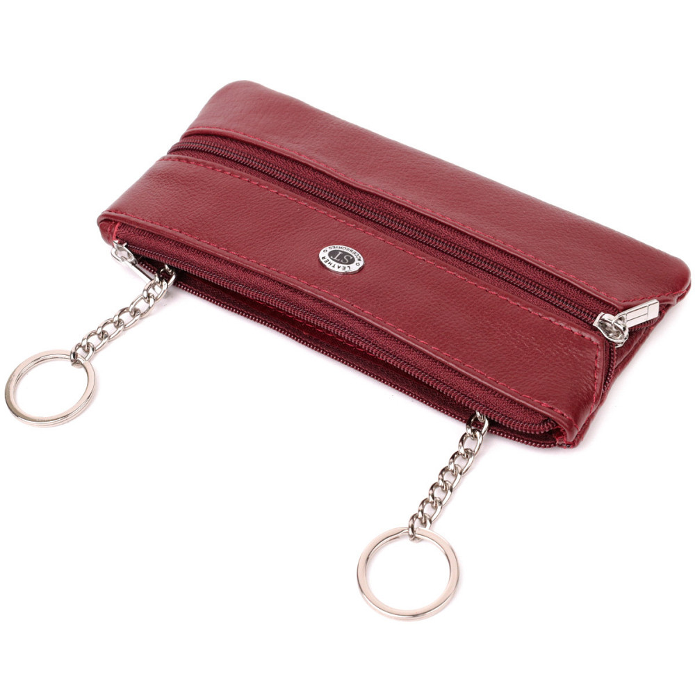Вместительная ключница из натуральной кожи ST Leather 22508 Бордовый Киев - изображение 5