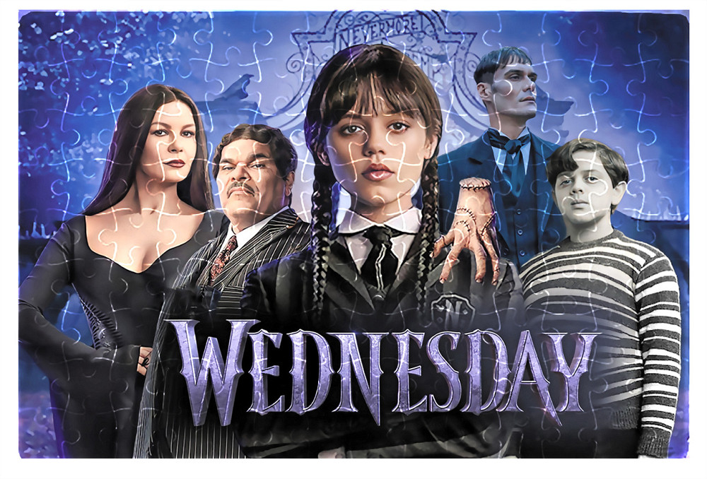 Пазлы (А4) с принтом Wednesday Венздей Одесса - изображение 1