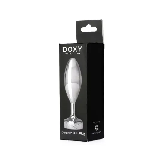 Металева анальна пробка DOXY Butt Plug SMOOTH, гладенька, діаметр 3,3 см Львів