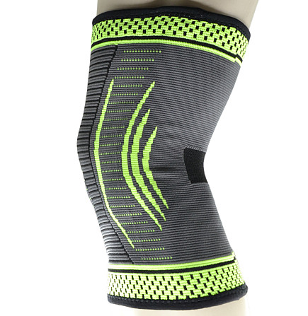 Компрессійний наколінник MadMax MFA-284 3D Compressive knee support Dark grey/Neon green S Кам'янське - фото 10