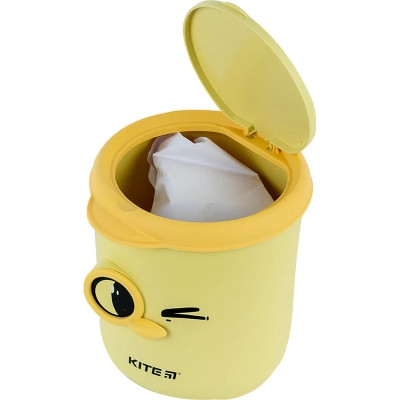 Корзина для бумаг Kite Настольный контейнер для мусора, желтый (K24-011-2) Винница - изображение 4