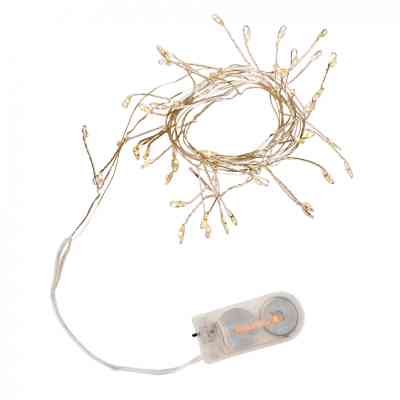 Гирлянда YES! Fun Кластер на медной проволоке 50 LED Тепло-белая 1 м Статичная Батарейка (975017) Винница