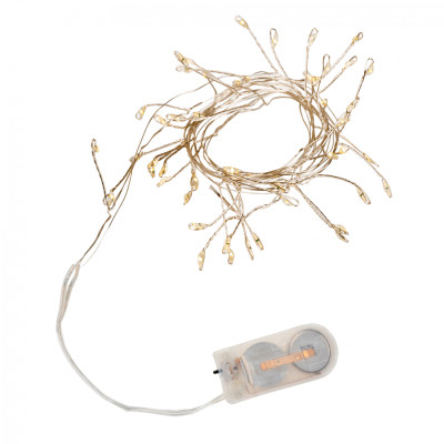 Гірлянда YES! Fun Кластер на мідному дроті 50 LED Тепло-біла 1 м Статична Батарейки (975017) Вінниця - фото 2