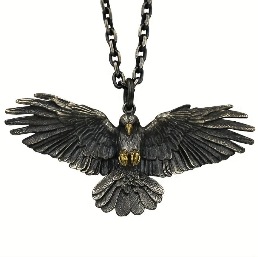 Винтажная подвеска в виде орла с крыльями на цепочке. Киев - изображение 5