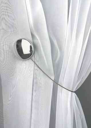 Магниты для штор и гардин Круг 2 шт Серебристый (81-295) Киев