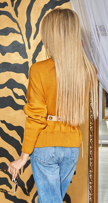 В'язаний жакет гладкої фактури (42-44) Київ - фото 4