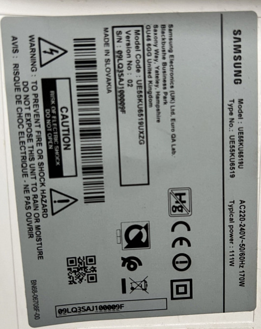 Телевизор Samsung 55