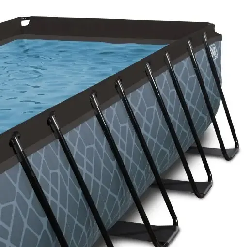 Бассейн EXIT с куполом 540х250х122см (песочный фильтр) в цвете Stone с тепловым насосом. Київ - фото 10