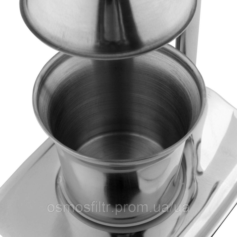 Ручний прес Axentia метал хром чашки сито з нерж для цитрусових 18.3х13х36 см 250 мл (116787) Київ - фото 9