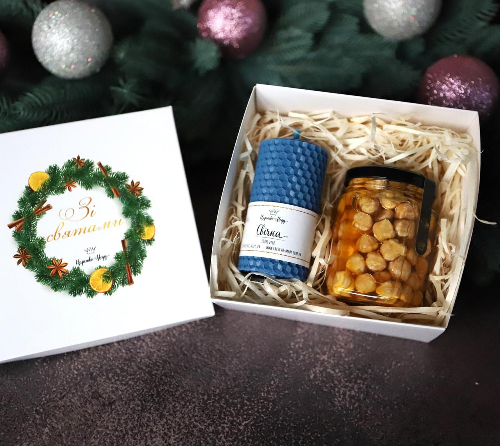 Бюджетний подарунок на Новий Рік та Різдво Царство меду №75 для колег, вчителів, та дівчині. Одеса - фото 1