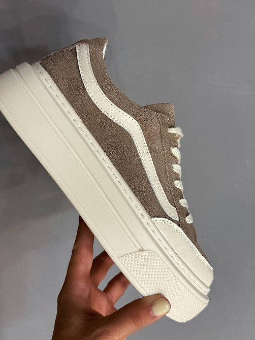 Кеди жіночі Hengji 707-8 замшеві на високій платформі бежеві, 38, 24,5 см Київ - фото 12