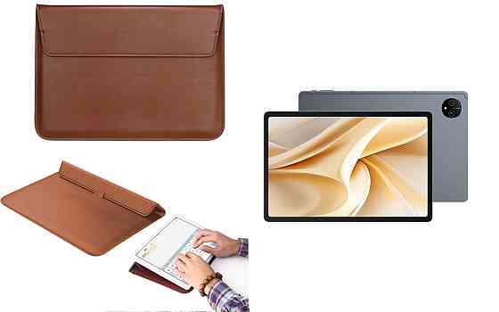 Чехол-конверт VitoCase для Ulefone Tab A11, с функцией подставки для планшета Черный Коричневый Киев
