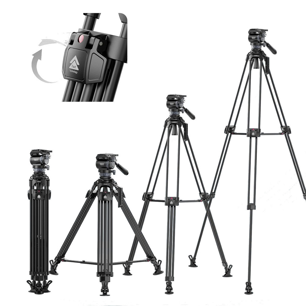 Штатив для высоких нагрузок до 25кг алюминиевый 78-165см Ulanzi VideoFast T048 Киев - изображение 2