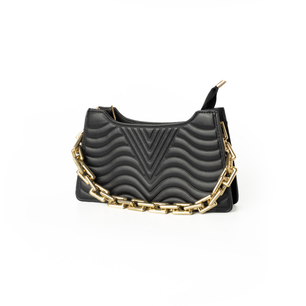 Сумка женская с ручкой цепочкой золотого цвета, клатч женский, летняя модная сумочка Черная Каменец-Подольский - изображение 2