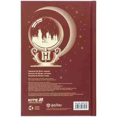 Блокнот Kite А6 Harry Potter, тверда обкладинка, 80 аркушів, клітинка (HP25-199) Вінниця