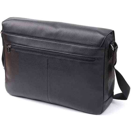 Мужская сумка-портфель для ноутбука из зернистой натуральной кожи Tony Perotti 20864_1 (6036-38 nero) Черный Киев