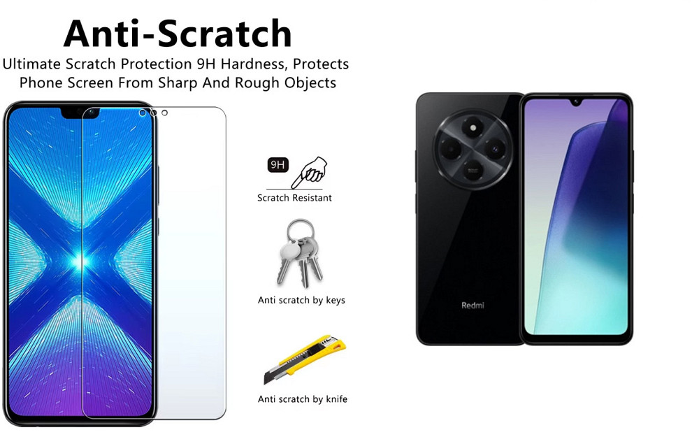 Защитное стекло NeoGlass для Xiaomi Redmi 14C – ультрапрозрачное и устойчивое Киев - изображение 1