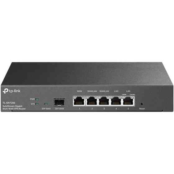 Мультисервісний маршрутизатор TP-Link ER7206 2xGE LAN 1xGE WAN 2xGE LAN 1xSFP VPN Omada Вінниця