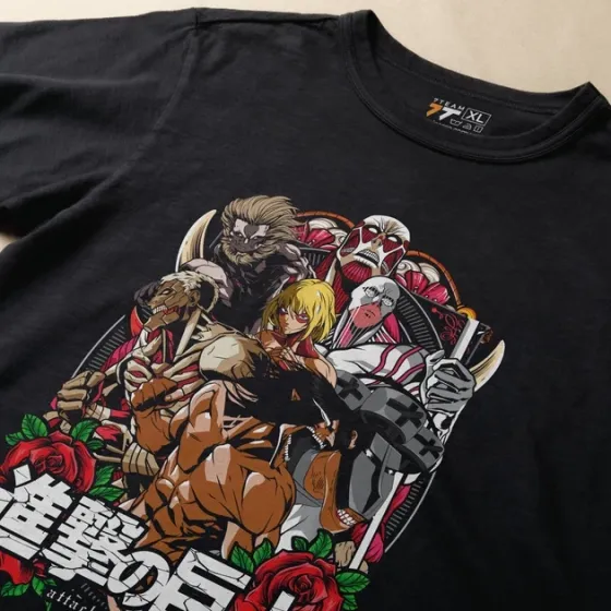 Футболка чоловіча з  принтом Атака титанов Титани Розмір 48 Anime0894 Дніпро